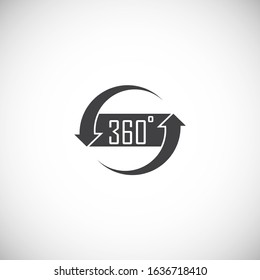 Virtual reality VR related icon on background for graphic and web design. Creative illustration concept symbol for web or mobile app.
