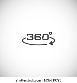 Virtual reality VR related icon on background for graphic and web design. Creative illustration concept symbol for web or mobile app.