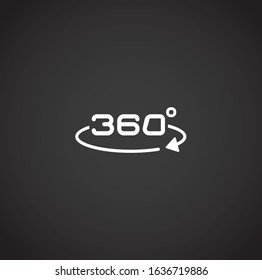Virtual reality VR related icon on background for graphic and web design. Creative illustration concept symbol for web or mobile app.