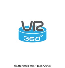 Virtual reality VR related icon on background for graphic and web design. Creative illustration concept symbol for web or mobile app.