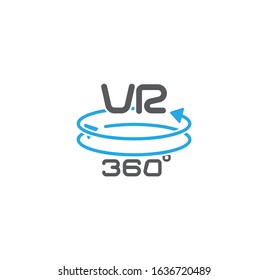 Virtual reality VR related icon on background for graphic and web design. Creative illustration concept symbol for web or mobile app.