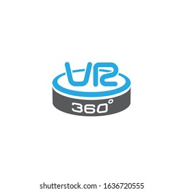 Virtual reality VR related icon on background for graphic and web design. Creative illustration concept symbol for web or mobile app.