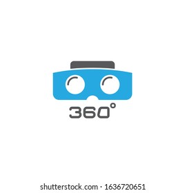 Virtual reality VR related icon on background for graphic and web design. Creative illustration concept symbol for web or mobile app.