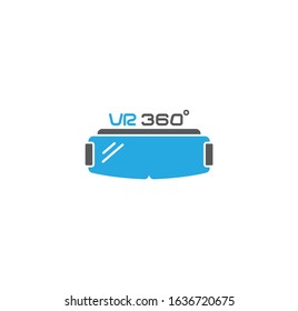Virtual reality VR related icon on background for graphic and web design. Creative illustration concept symbol for web or mobile app.