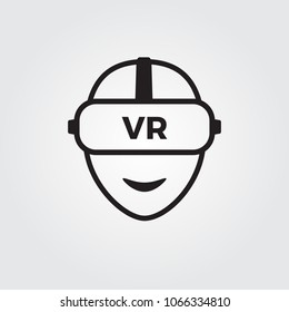 Virtual Reality, VR Technology Icon. Vector