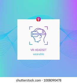Virtual reality wearable headset