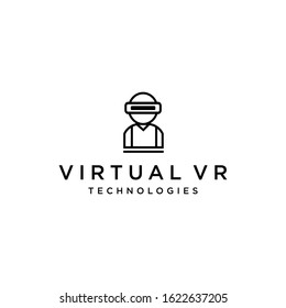 Virtual Realty Logo Designvirtual Vr Vector Stock Vector (Royalty Free ...