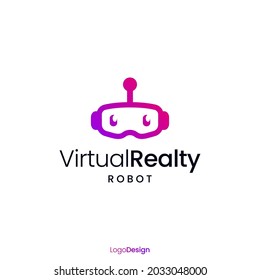 VIRTUAL REALTY ROBOT LOGO DESIGN