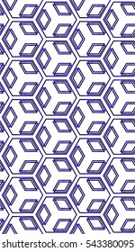 virtual seamless geometric cube. abstract vector design. template for wallpaper, print, background