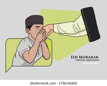 silaturahmi images stock photos vectors shutterstock https www shutterstock com image vector virtual silaturahmi silaturahim eid kid parents 1736142602