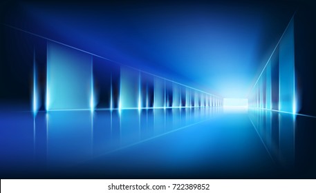 Virtual space. Vector illustration.
