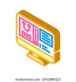 virtual swag bag isometric icon vector. virtual swag bag sign. isolated symbol illustration