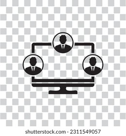 virtual team icon , business icon