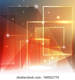 Virtual Technology Background with light effects

