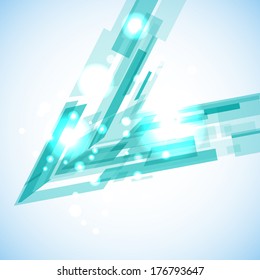 Virtual technology objects with space for your business message