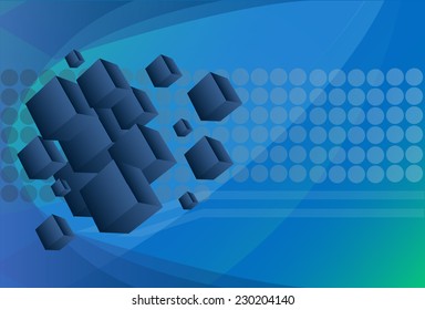 Virtual technology space vector background. Eps 10.