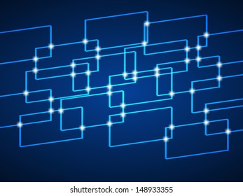 Virtual Technology Vector Background 