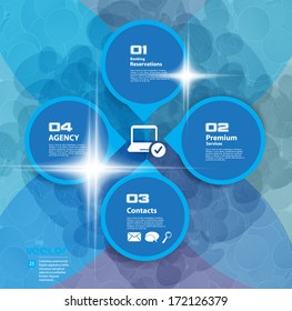 Virtual Technology Vector Background 