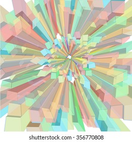 Virtual technology vector background