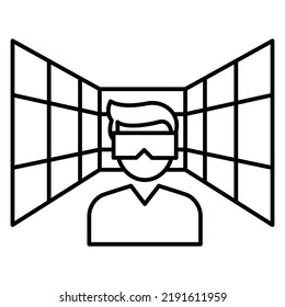 Virtual technology Vector icon which is suitable for commercial work

