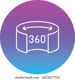 Virtual Tour vector icon. Can be used for printing, mobile and web applications.