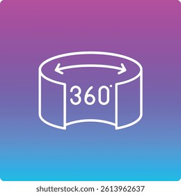 Virtual Tour vector icon. Can be used for printing, mobile and web applications.