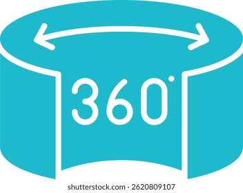 Icono de Vector del recorrido virtual. Se puede utilizar para aplicaciones de impresión, móviles y de Web.