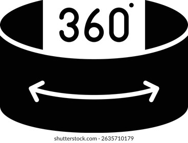 Ícone de vetor do Tour virtual. Pode ser usado para impressão, aplicativos móveis e da Web.