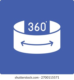 Icono de Vector del recorrido virtual. Se puede utilizar para aplicaciones de impresión, móviles y de Web.