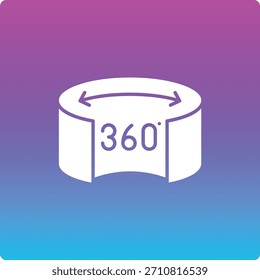 Icono de Vector del recorrido virtual. Se puede utilizar para aplicaciones de impresión, móviles y de Web.