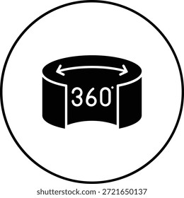 Icono de Vector del recorrido virtual. Se puede utilizar para aplicaciones de impresión, móviles y de Web.