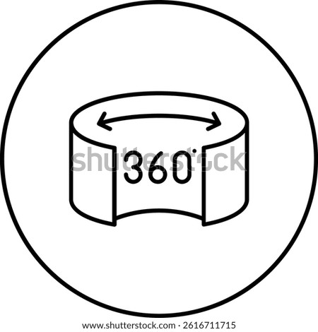Virtual Tour vector icon. Can be used for printing, mobile and web applications.