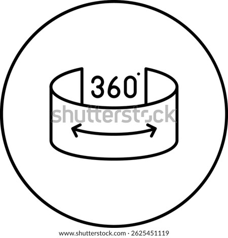 Virtual Tour vector icon. Can be used for printing, mobile and web applications.