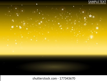 Virtual vector 3D space shiny background  template - Vector shiny space and stars background illustration