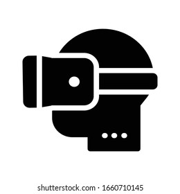 icono de color de glifo vectorial virtual 