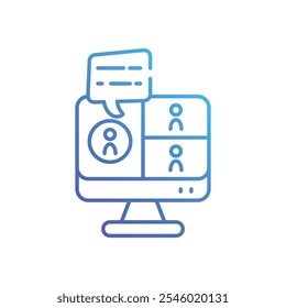 Virtual vector icon stock illustration