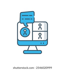 Virtual vector icon stock illustration