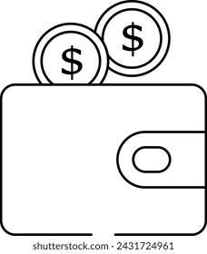 billetera virtual que deja caer dos monedas ideales para las finanzas