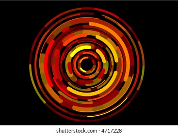 virtual whirl red digital image pattern