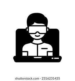 Virtual Workspace icon in vector. Illustration