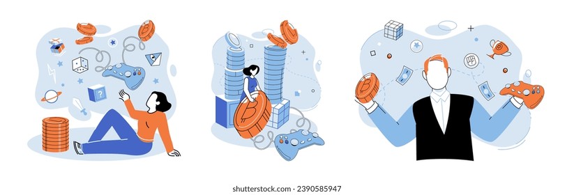Virtual world vector illustration. The virtual world metaphorically represents digital realm separate from physical reality Cyber environments within virtual world offer unique opportunities