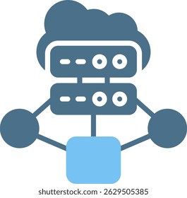 Virtualization Glyph Two Colour Icon