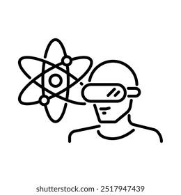 Virtualization technology icon. Outline style. Vector. Isolate on white background.