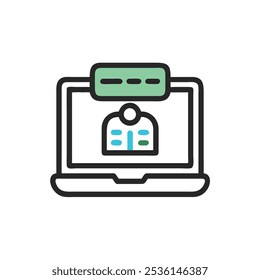 estilo de ilustração de vetor de ícone de máquina virtual