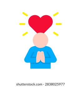 Virtue Flat Icon Vector Illustration