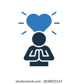 Virtue Mixed Color Icon Vector Illustration