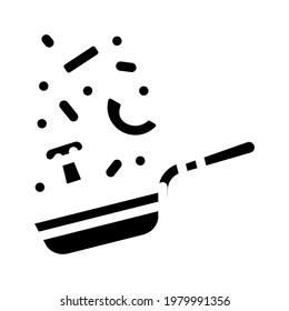 virtuoso cooking glyph icon vector. virtuoso cooking sign. isolated contour symbol black illustration