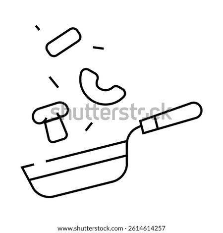 virtuoso cooking line icon vector. virtuoso cooking sign. isolated contour symbol black illustration