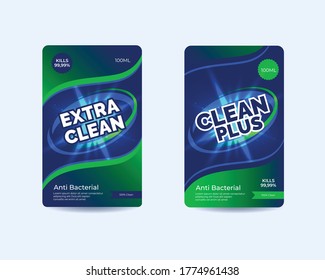 Virucidal and bactericidal cleaner label