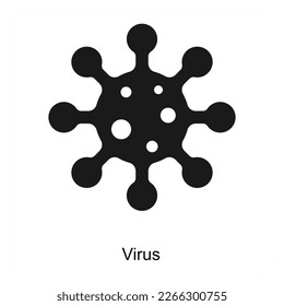Concepto de icono de bacterias de virus abd